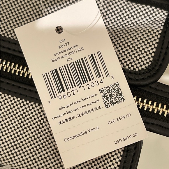 NWT Kate Spade Orchard Toss Em Ella Tote retails $419 - Picture 5 of 9